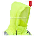 Men's High-Visibility Yellow Green Waterproof Work Jacket